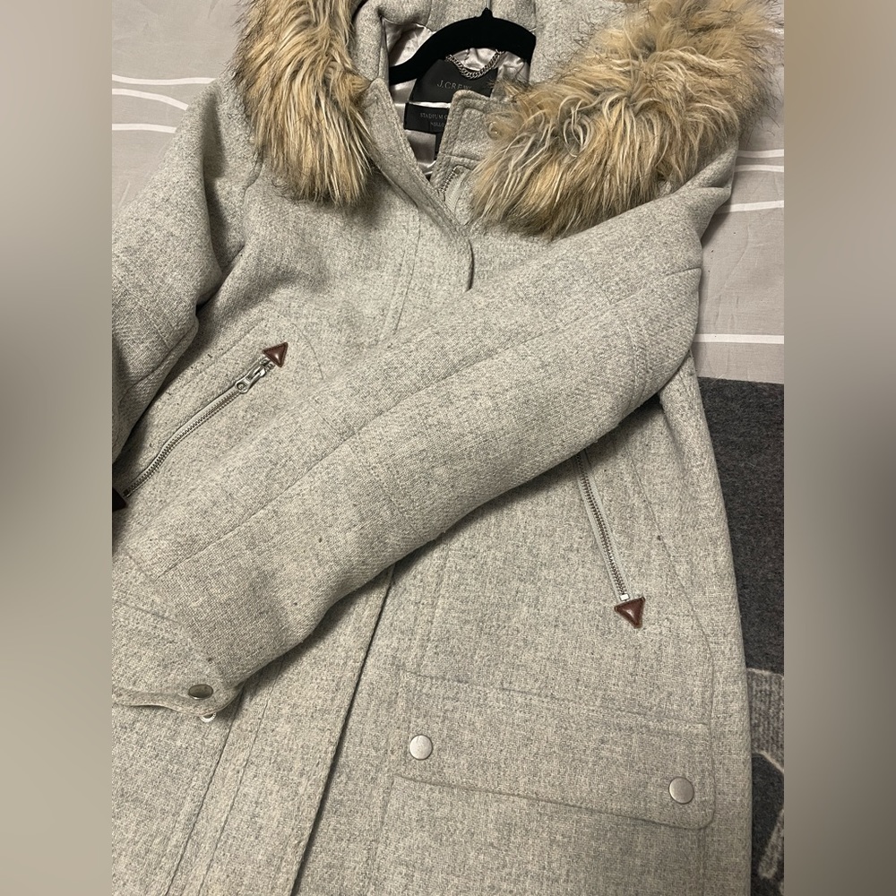 J Crew size 10 wool melton duffle coat. - Picture 6 of 7